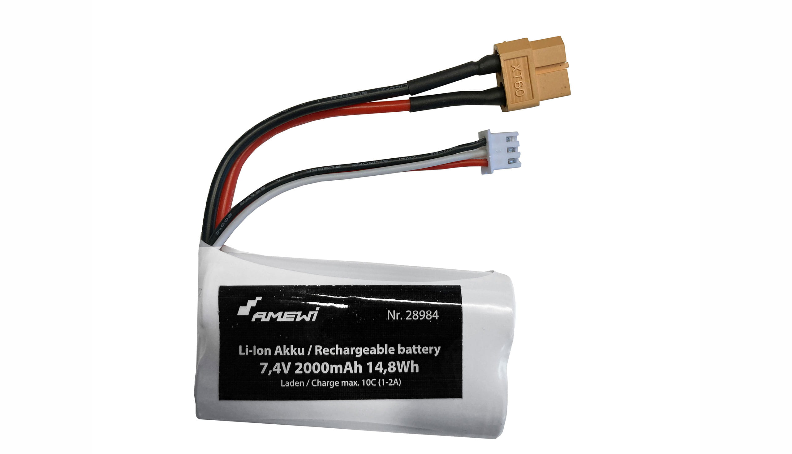 Amewi Li-Ion Akku 2S 7_4V 2000mAh XT60 - RC-Zubehoer