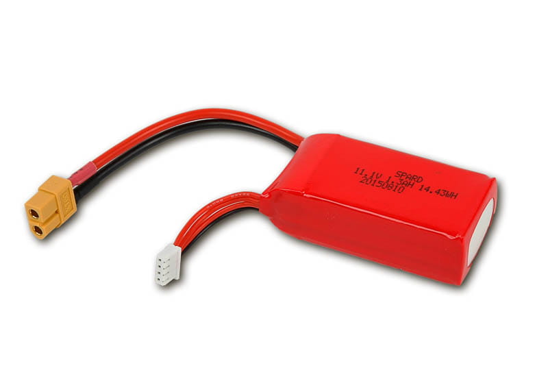 Robitronic Battery 3S 1300mAh for TB250 racer _72x33x24mm_ - RC-Zubehoer