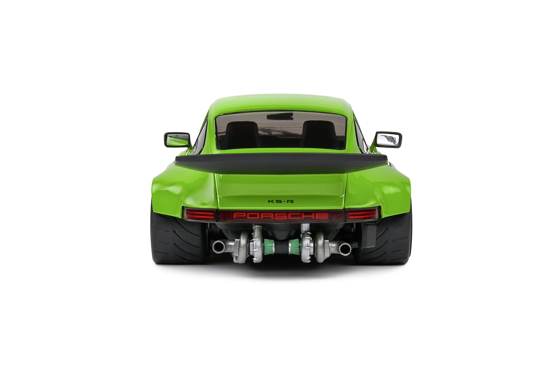 Solido 1_18 Porsche KS-R 2022 Modellauto gruen - Detailgetreue Nachbildung mit Oeffnungstueren