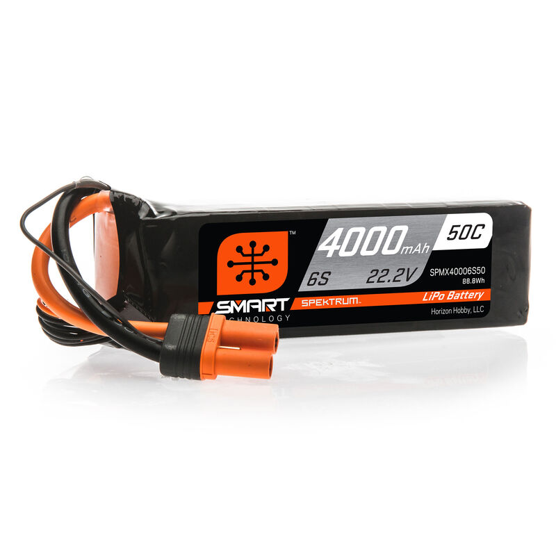 Spektrum Lipo Akku 4000mAh 6S 22.2V 50C Smart IC5
