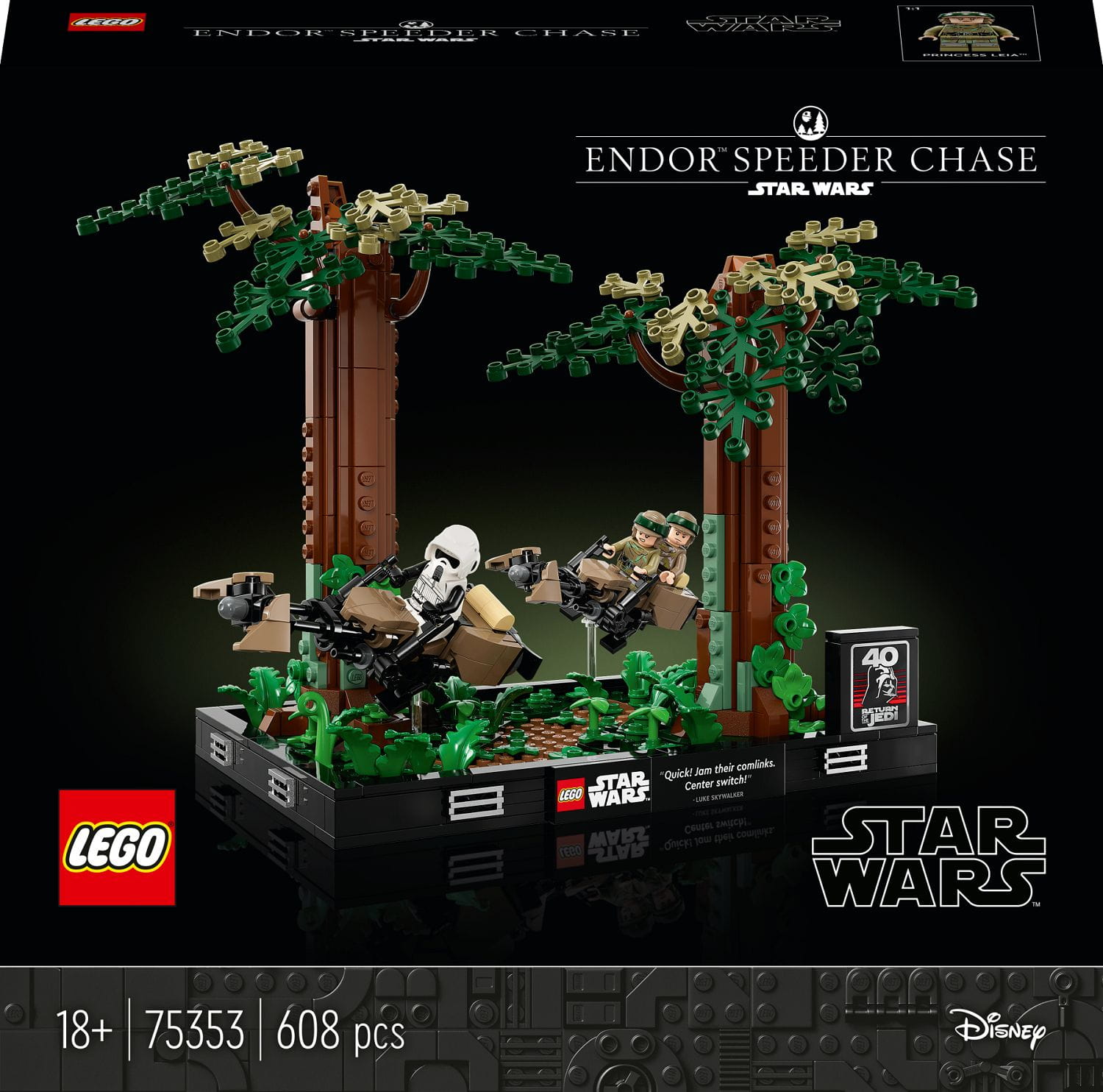 LEGO Star Wars™ Verfolgungsjagd auf Endor™ Diorama