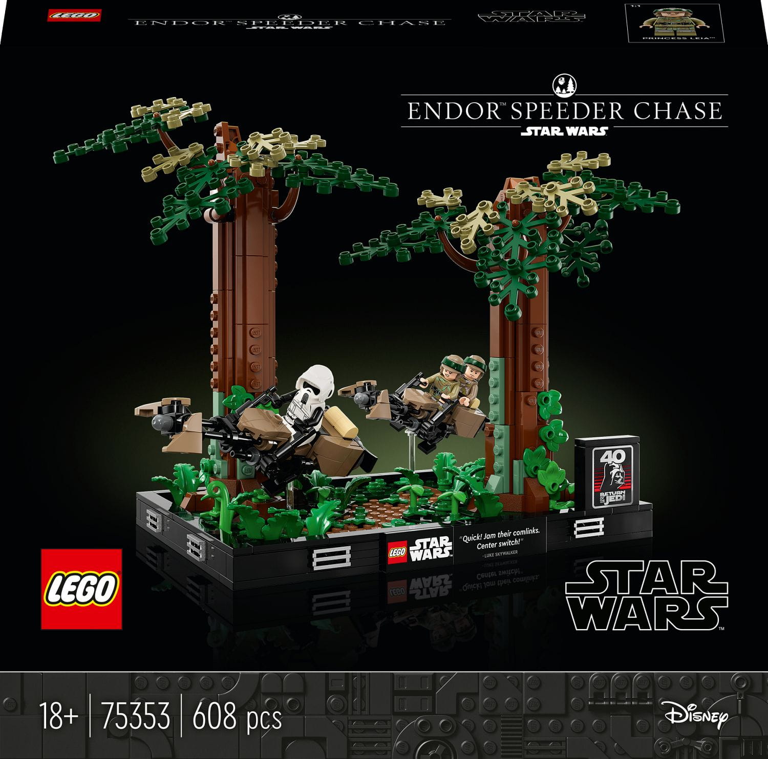 LEGO Star Wars™ Verfolgungsjagd auf Endor™ Diorama LEGO Star Wars™ Verfolgungsjagd auf Endor™ Diorama