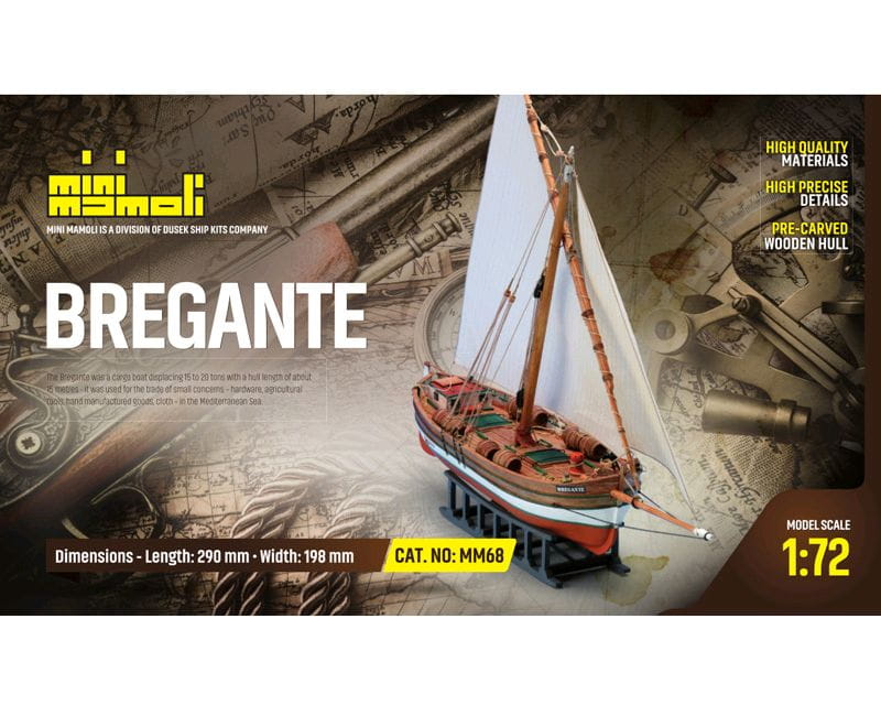 Mini Mamoli Schiff Bregante 1:72 Holz Bausatz Mini Mamoli Schiff Bregante 1:72 Holz Bausatz