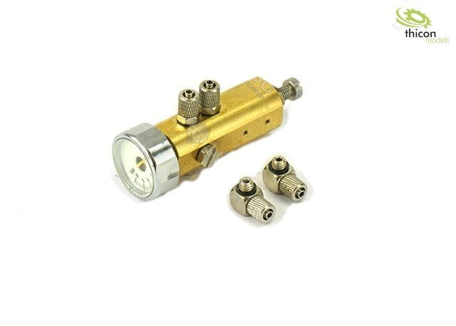 Lesu Hydraulik Druckbegrenzer _DBV_ mit Manometer - RC-Zubehoer