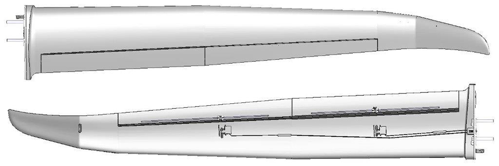 Multiplex Tragflächensatz Lentus gebaut (ohne RC+Dekor)
