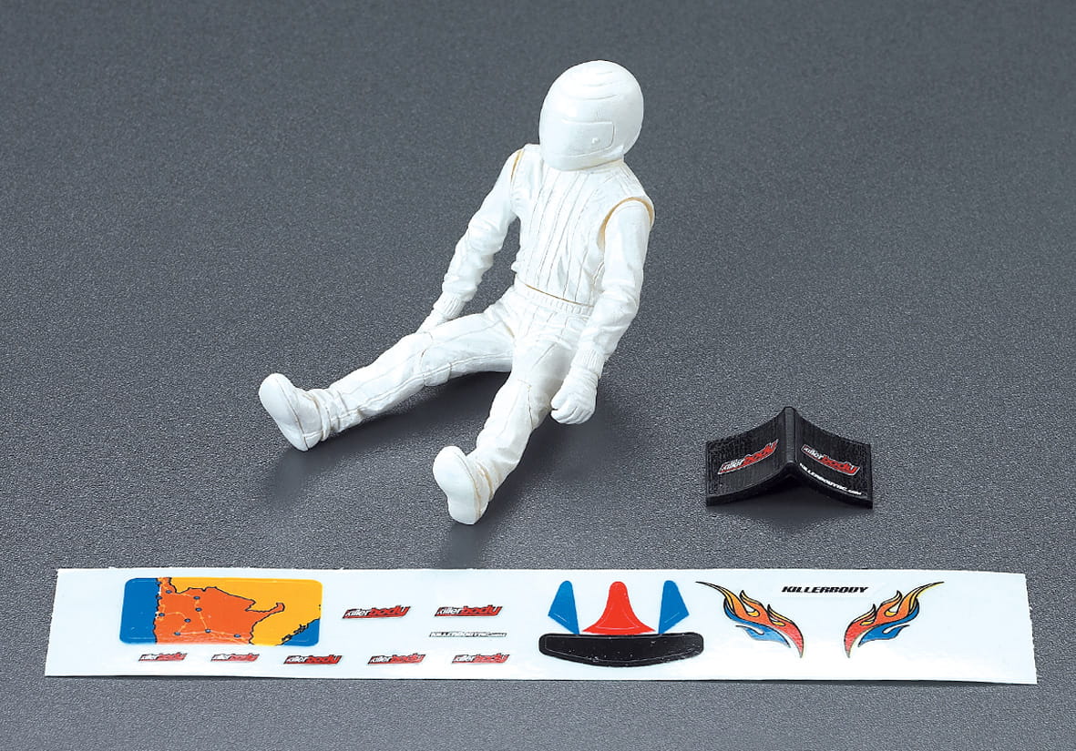 Killerbody Fahrerfigur mit Dekorbogen _fuer 1_10_ - RC-Zubehoer