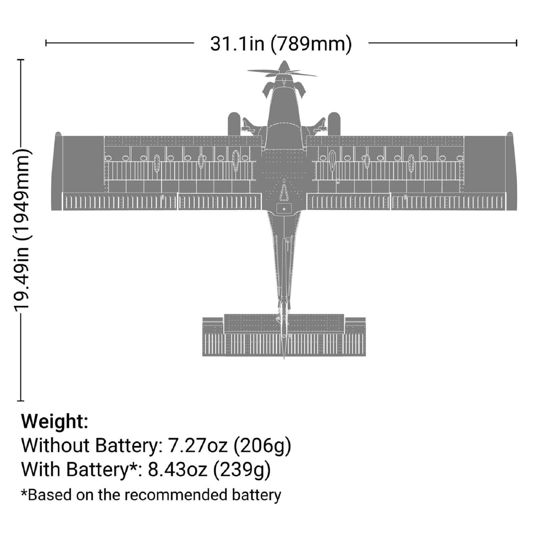 eflite rc flugzeug draco