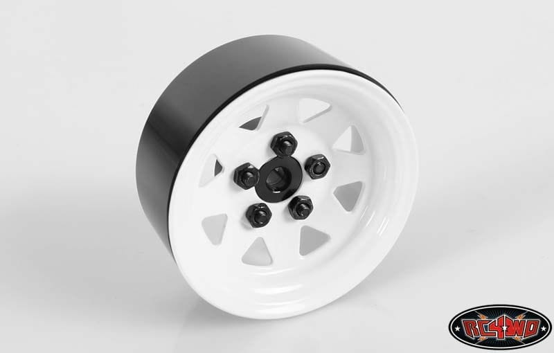 RC4WD 5 Lug Wagon 1.9 Steel Stamped Beadlock Felgen (White)