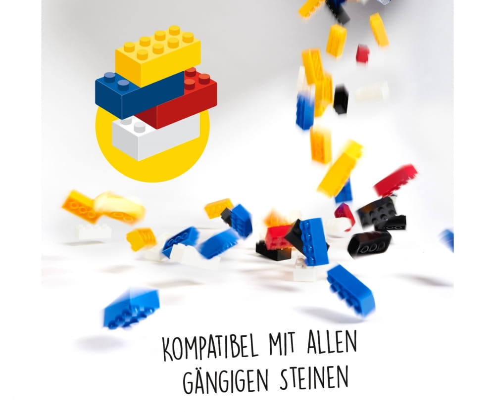 Simba Toys Blox 100 Bausteine braune 8er Steine in Dose