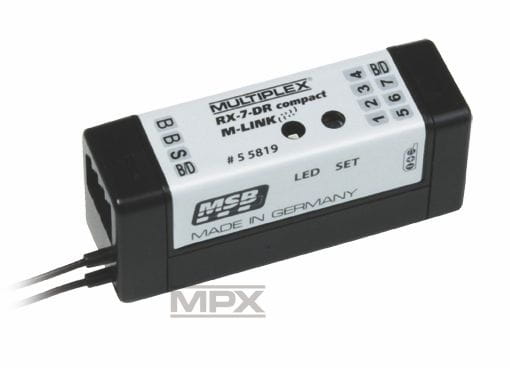 Multiplex Empfaenger RX7DR compact MLINK 2_4 GHz - RC-Zubehoer