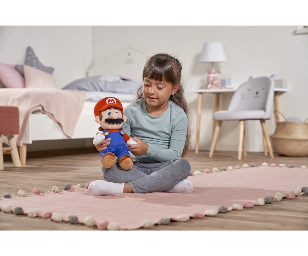 Simba Toys Super Mario Mario Plüsch Figur, 30cm