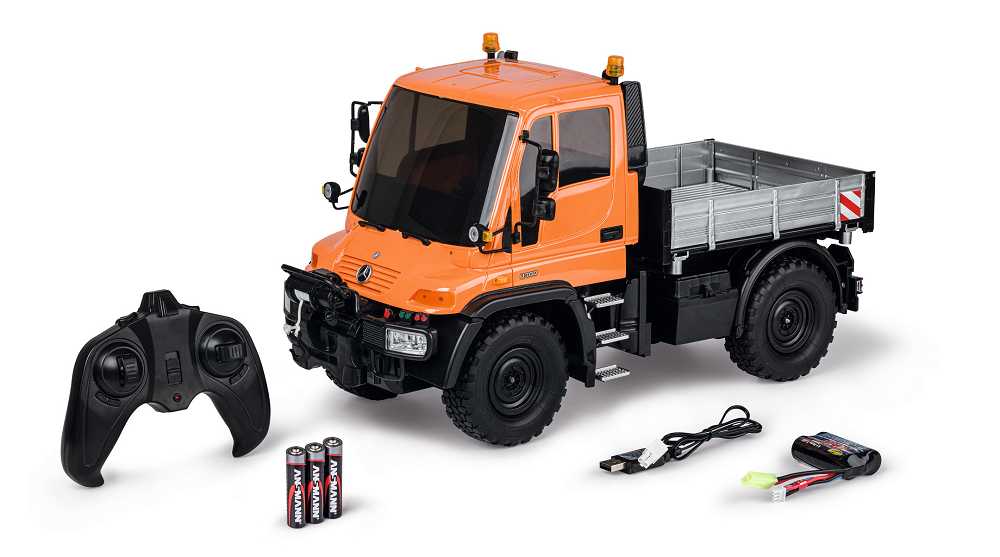 Carson RC Unimog U 300 1:12 RTR 2,4 GHz mit LED, Sound & 60 Min. Fahrzeit Carson RC Unimog U 300 1:12 RTR 2,4 GHz mit LED, Sound & 60 Min. Fahrzeit