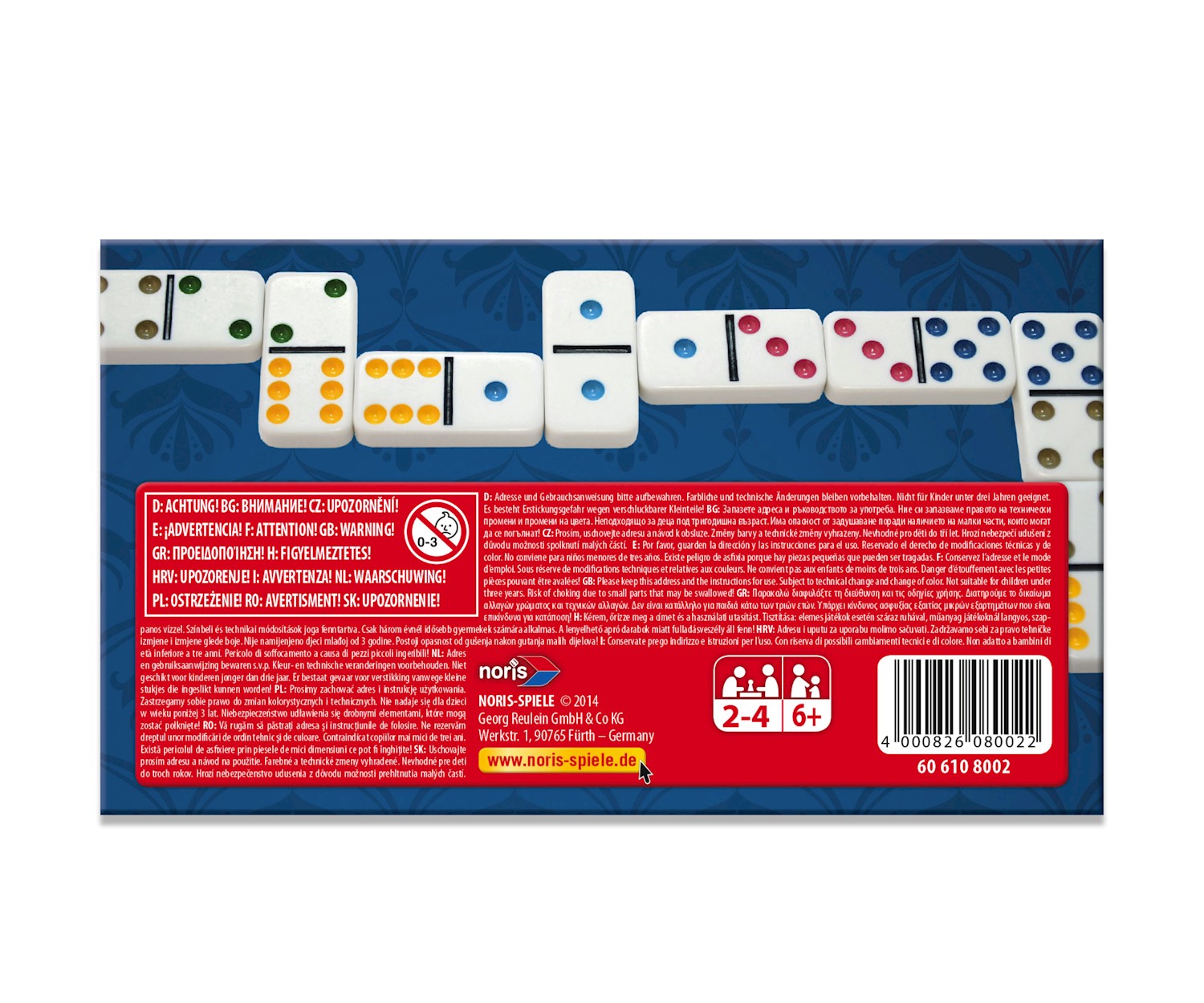 Noris Deluxe Doppel 6 Domino
