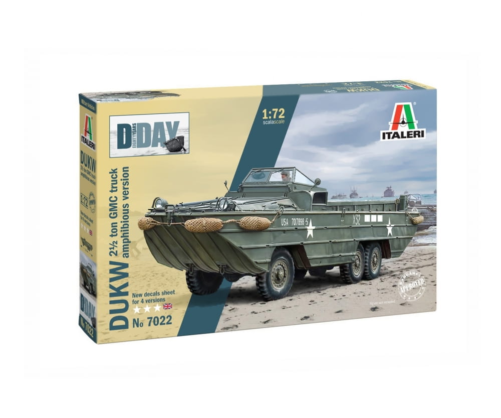 Italeri 1:72 DUKW Amphibious truck Plastik Modellbausatz