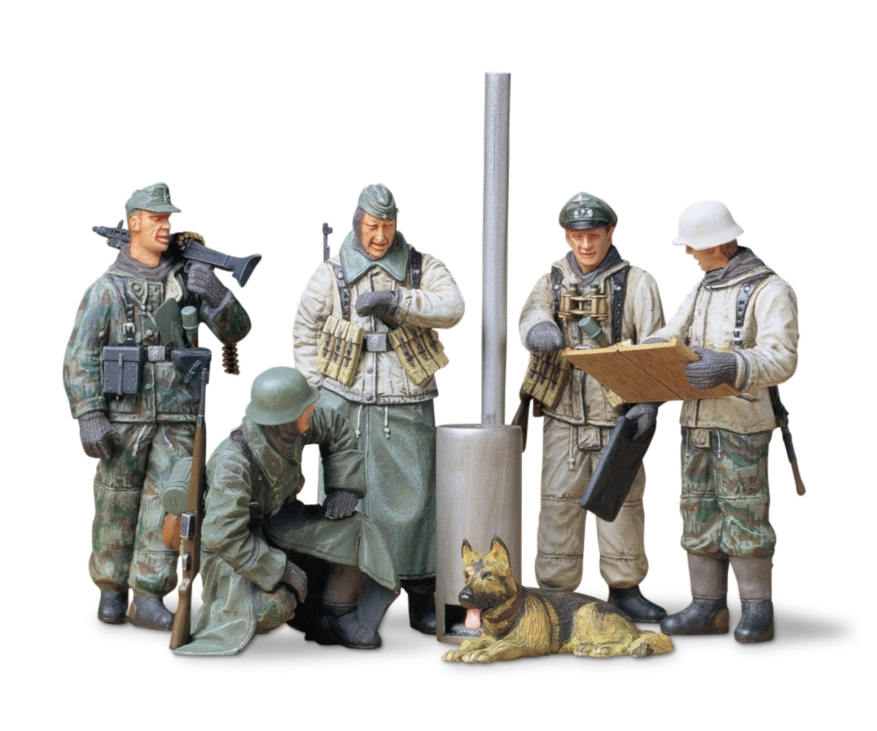 Tamiya WWII Figuren Set Deutsche Soldaten Befehlsausführung 1:35 Plastik Modellbau Militär Bausatz