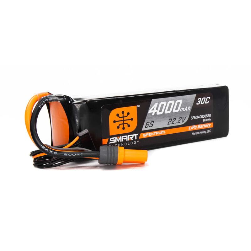 Spektrum Lipo Akku 4000mAh 6S 22.2V Smart 30C IC5