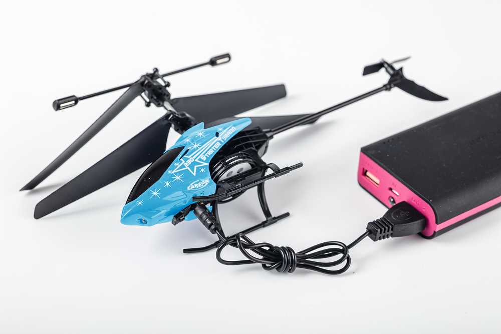 Carson RC Hubschrauber Starter Tyrann 230 IR 2Ch RTF cyan