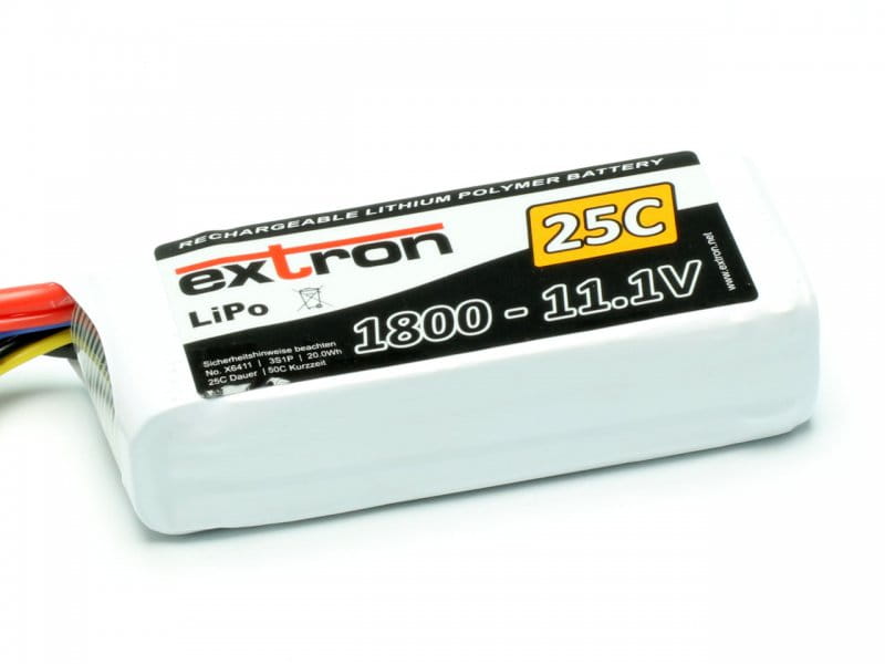 Extron LiPo Akku Extron X2 1800 - 11,1V (25C / 50C) Extron LiPo Akku Extron X2 1800 - 11_1V _25C _ 50C_ - RC-Zubehoer