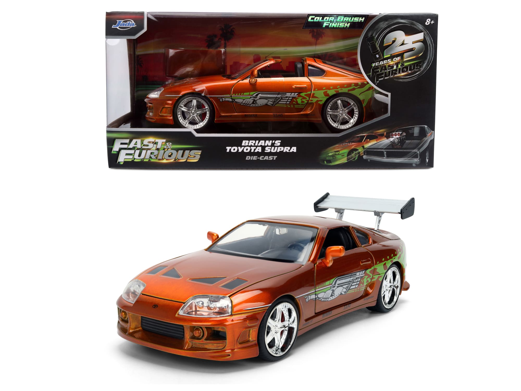 Jada Toys Fast _ Furious 25th Anniversary Toyota Supra 1_24 Orange