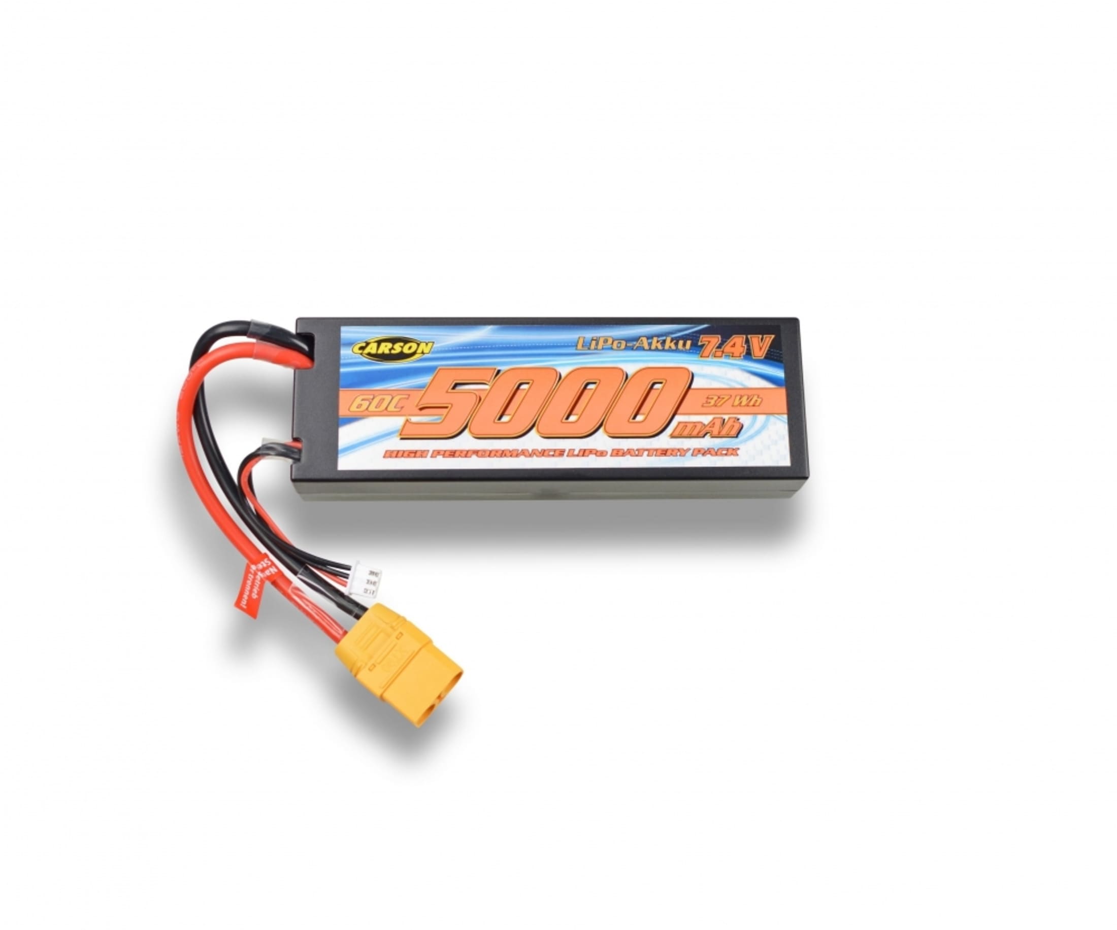 carson 7 4v 5000mah 60c lipo akku xt90 Carson 7_4V_5000mAh 60C LiPo Akku XT90 - RC-Zubehoer