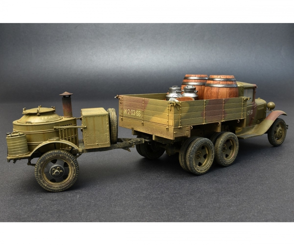 Plastikmodellbau von Miniart 1-35 sov 2to lkw aaa m feldkueche