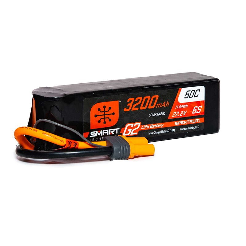 Spektrum Lipo Akku 3200mAh 6S 22_2V Smart G2 50C IC5 - RC-Zubehoer