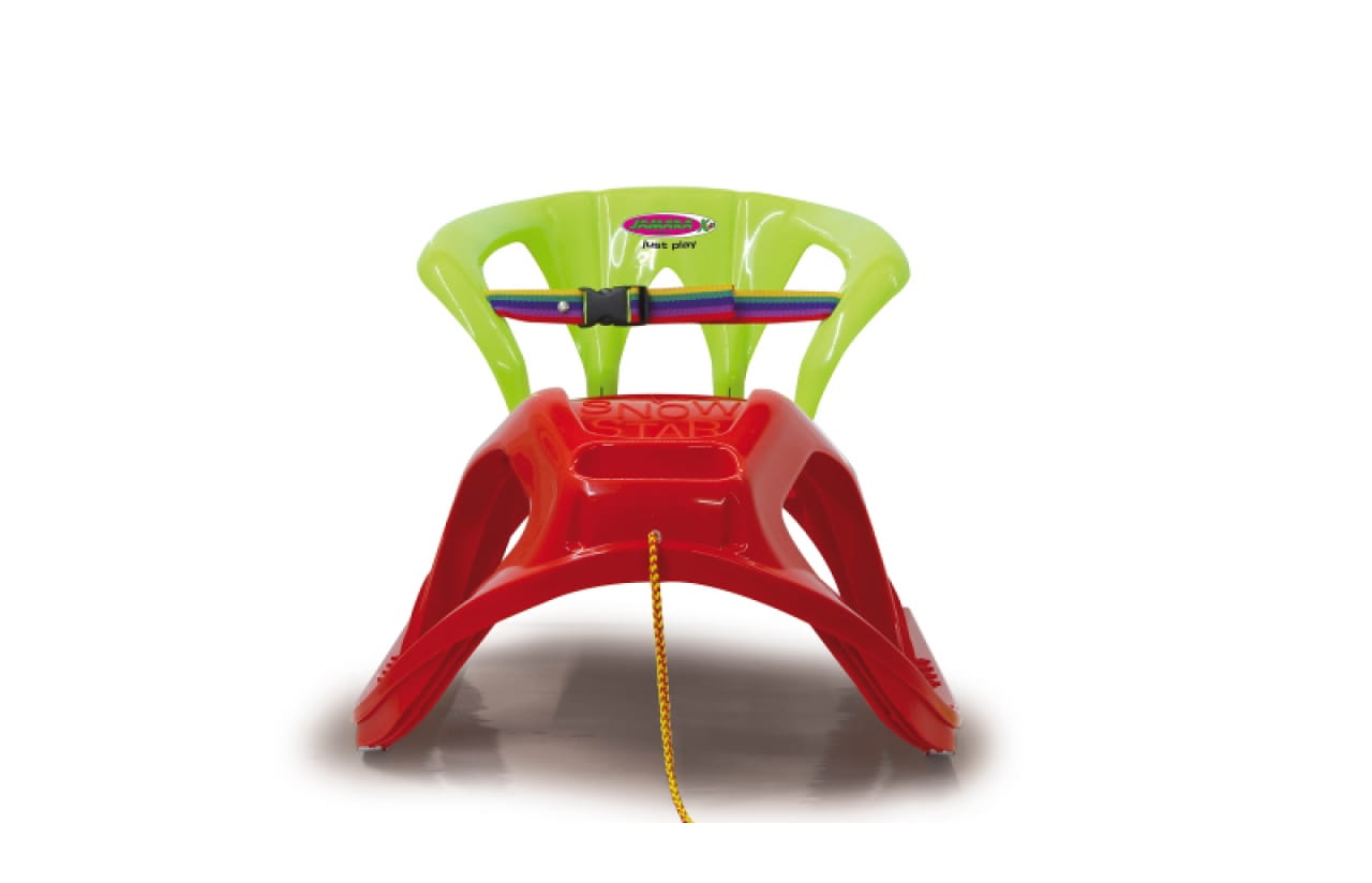 Jamara Snow Play Schlitten mit Lehne Snow-Star 90cm rot Jamara Snow Play Schlitten mit Lehne Snow-Star 90cm rot