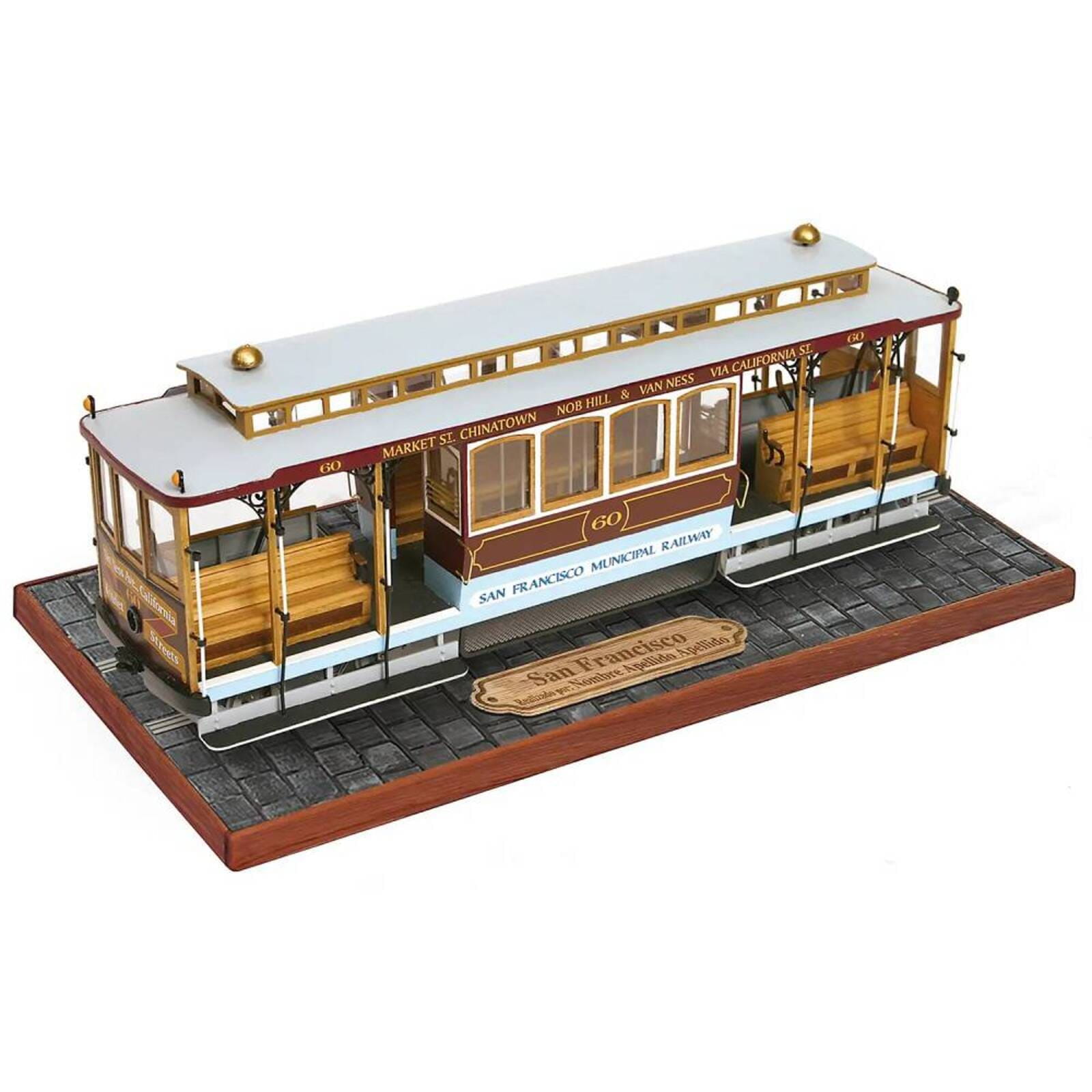 San Francisco Cable Car Modellbausatz von OcCre im Massstab 1_24_