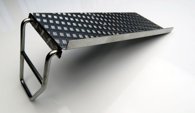 Lesu 1_14 Rahmenlaufsteg mit Leiter aus Edelstahl - RC-Zubehoer