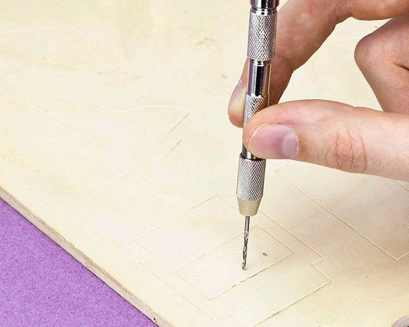 Krick Handbohrfutter mit Holzgriff klein - RC-Zubehoer