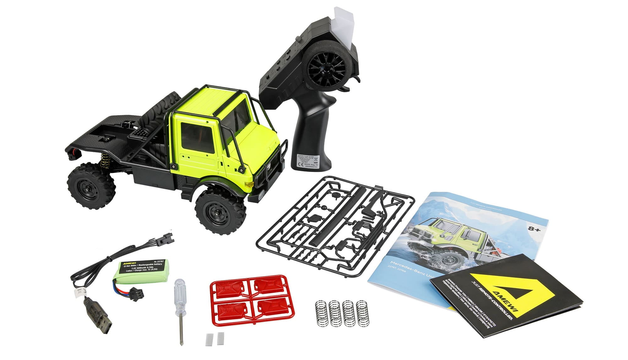 Amewi Mercedes-Benz Unimog U4000 Scale Crawler 4WD RTR 1_18 Gruen