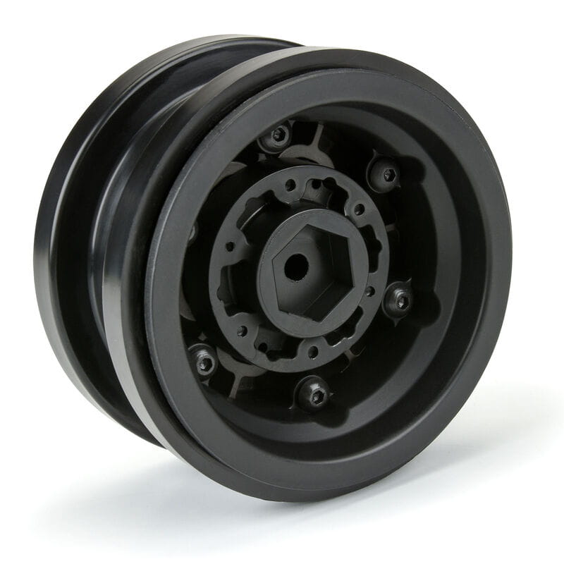 Proline 1_6 Black Rhino Armory Alum 2.9 Dual Offset SCX6 Wheels _2_ Gunmetal - RC-Zubehoer