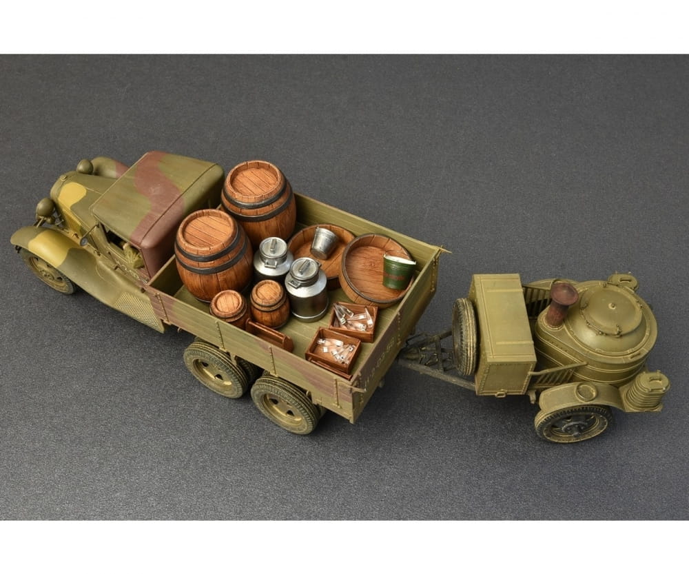 Plastikmodellbau von Miniart 1-35 sov 2to lkw aaa m feldkueche