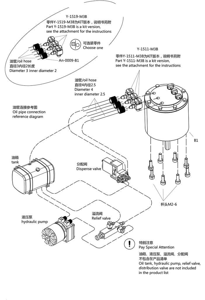 Lesu Hydraulik-Motor 40bar 200-1100 U/min