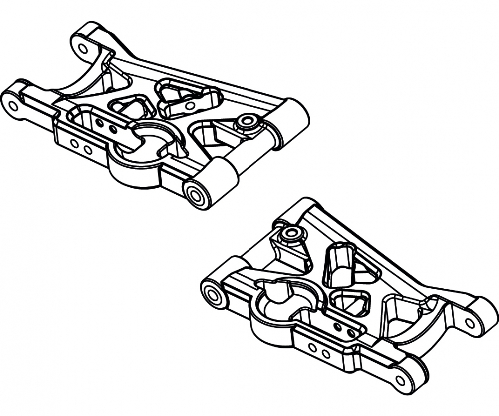 Carson King of Dirt Querlenker hinten unten _2_ - RC-Zubehoer