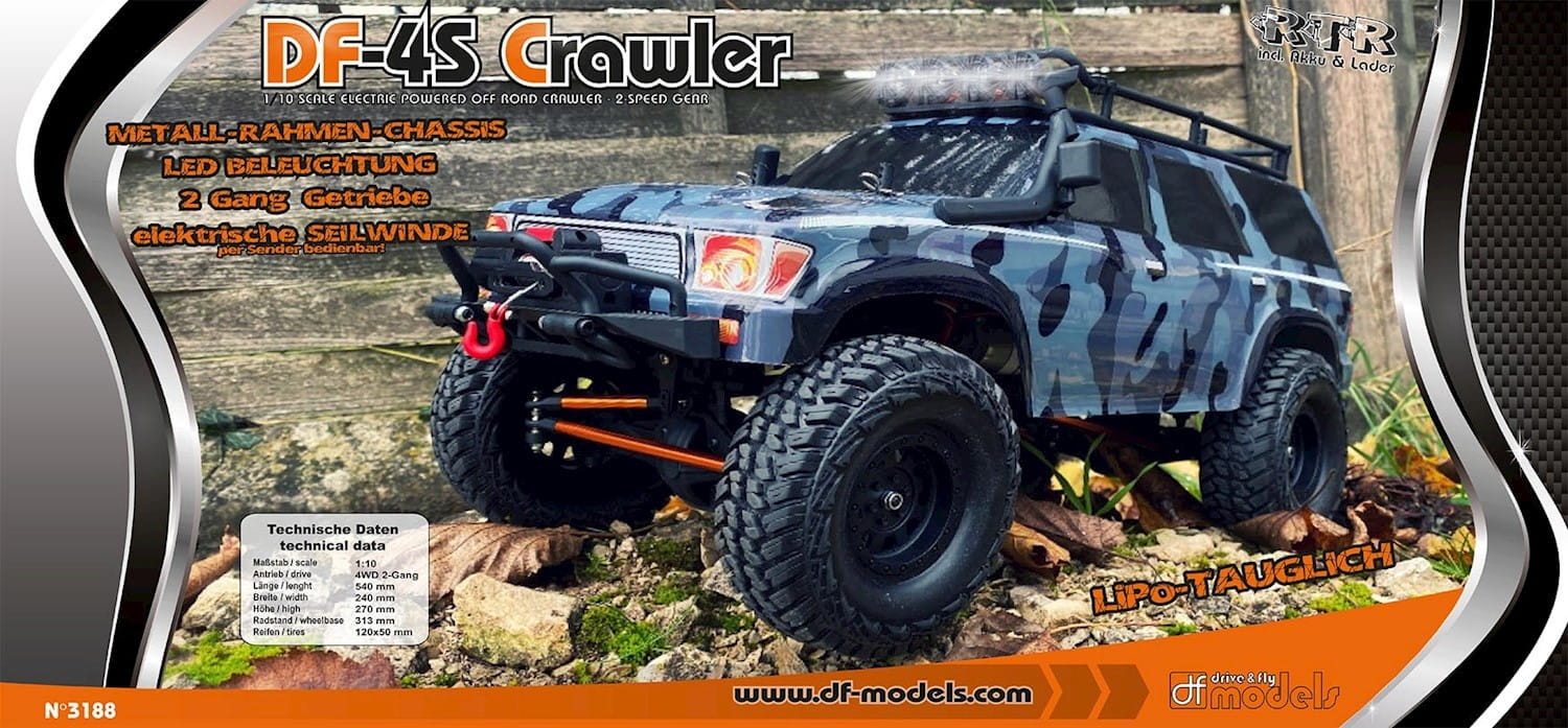DF Models RC Crawler DF-4S 313mm Camouflage 2023