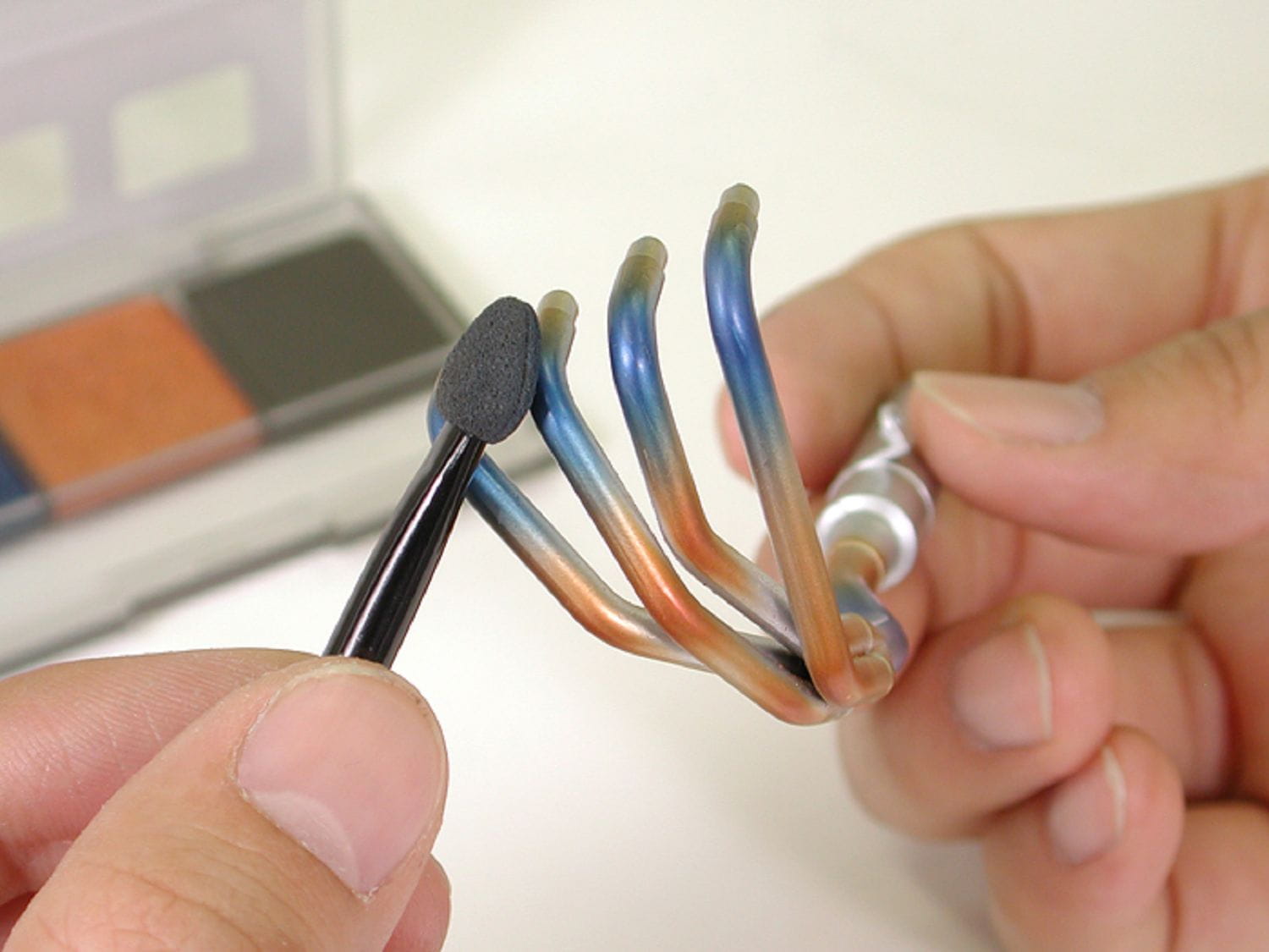 Tamiya WM Alterungsset D Hitze Blau Rot Oel Modellbau Tamiya WM Alterungsset D Blau_ Rot_ Oel fuer Modellverwitterung