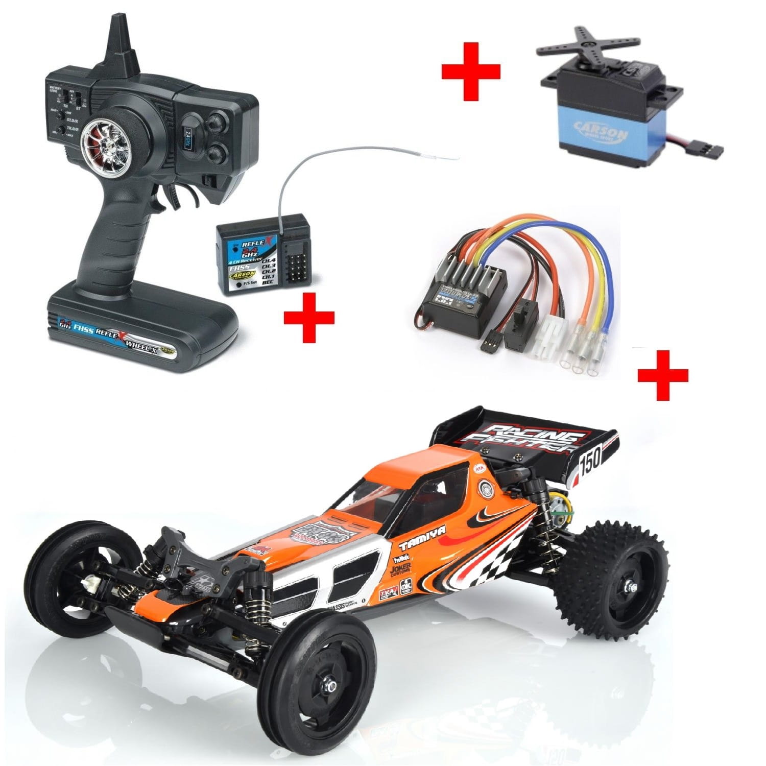 Tamiya The Real Neo Fighter Buggy Komplett Set