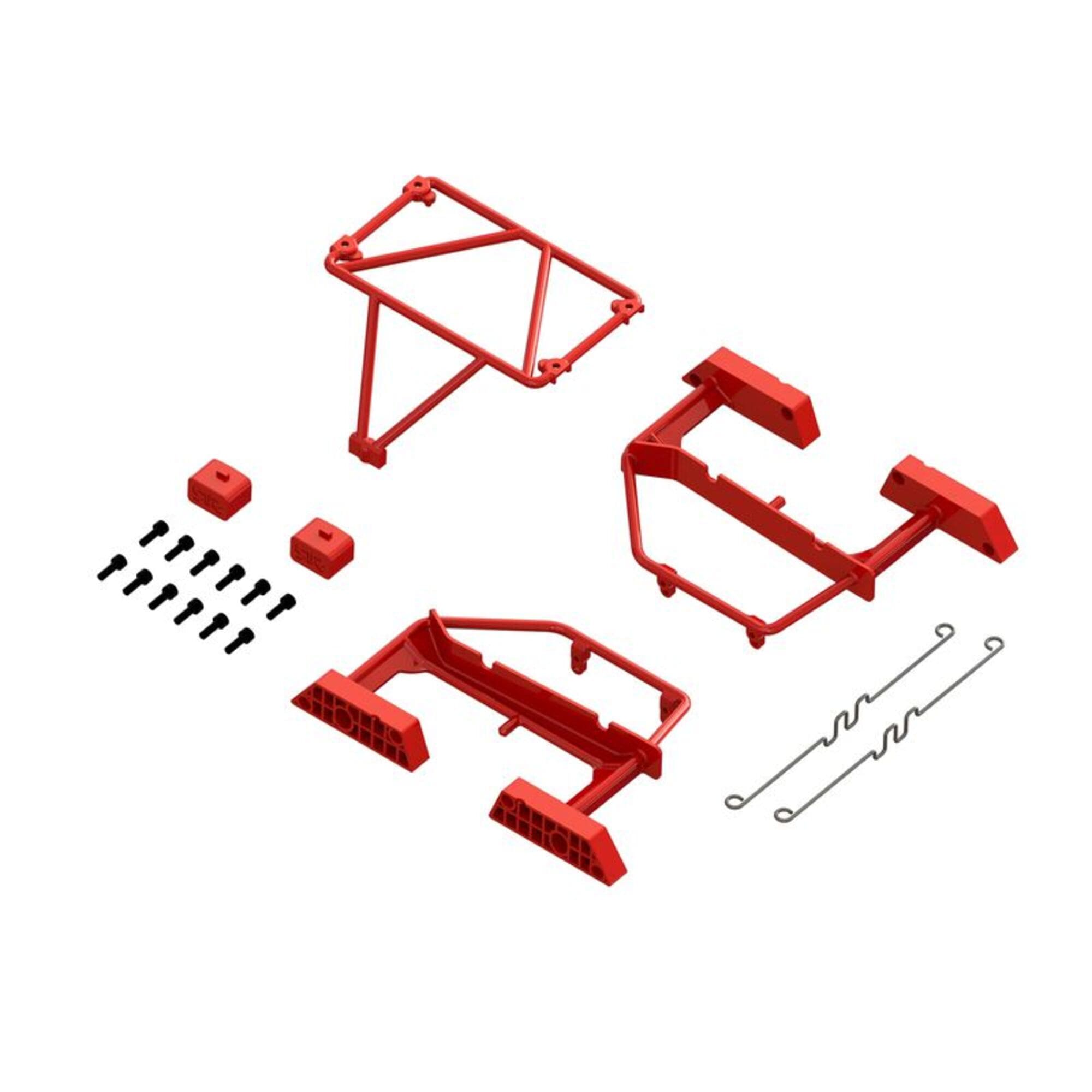 Arrma Desert Truck Karosserie Roll Cage Set Red: GROM Arrma Desert Truck Karosserie Roll Cage Set Red_ GROM - RC-Zubehoer