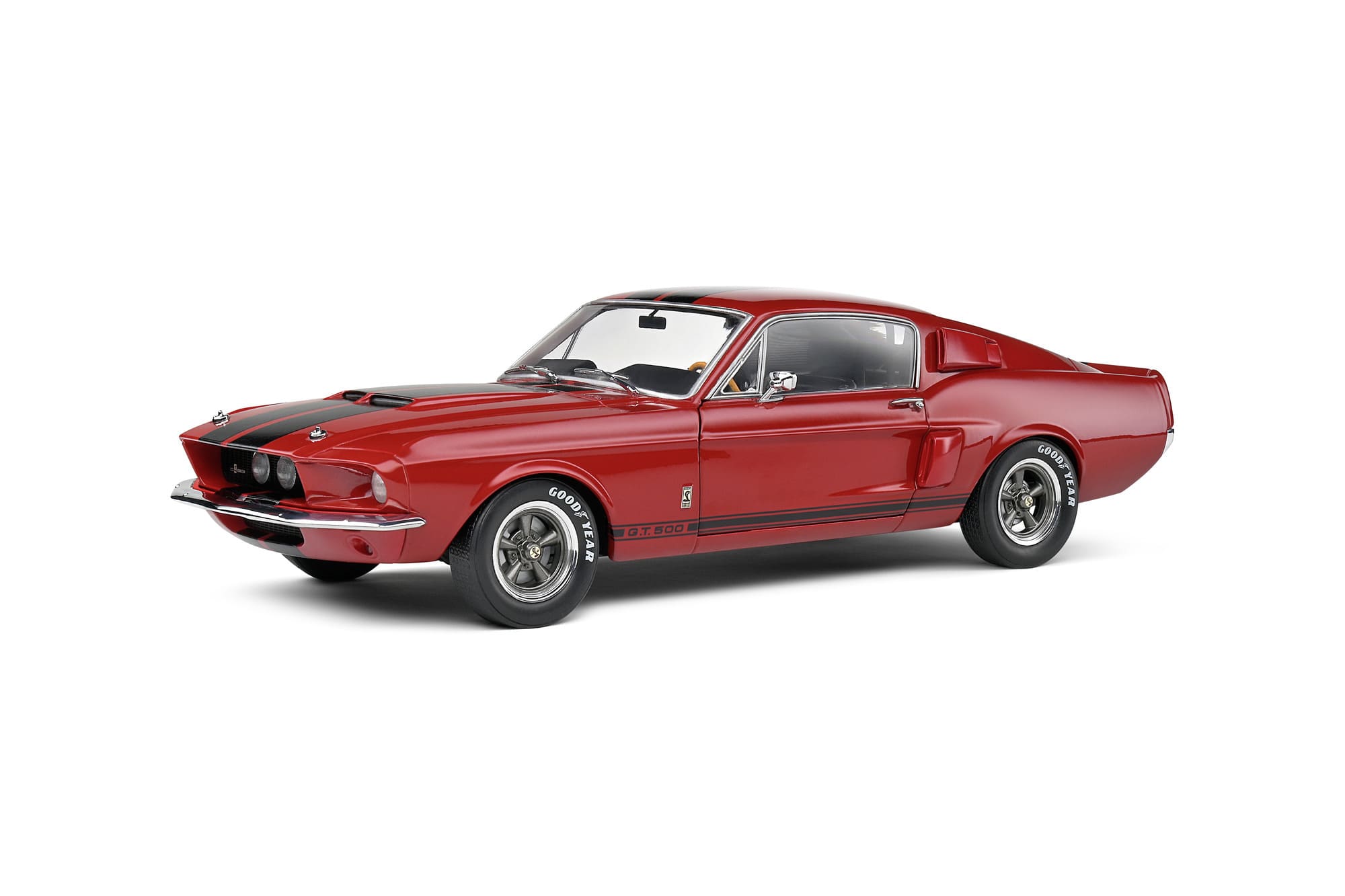 Solido Shelby Mustang GT500 1967 Modellauto 1_18 Burgunder Rot