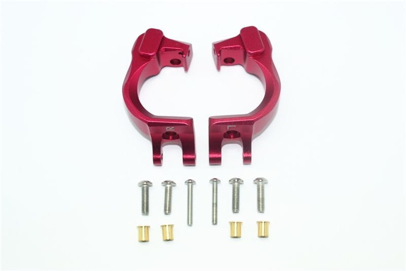 GPM Alu C-Hubs vorn rot fuer ARRMA Granite_ Big Rock_ Senton - RC-Zubehoer