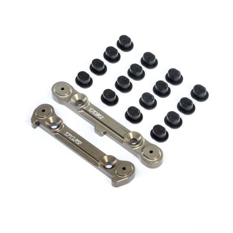 Losi Adjustable Rear Hinge Pin Brace w_Inserts_ 8X - RC-Zubehoer
