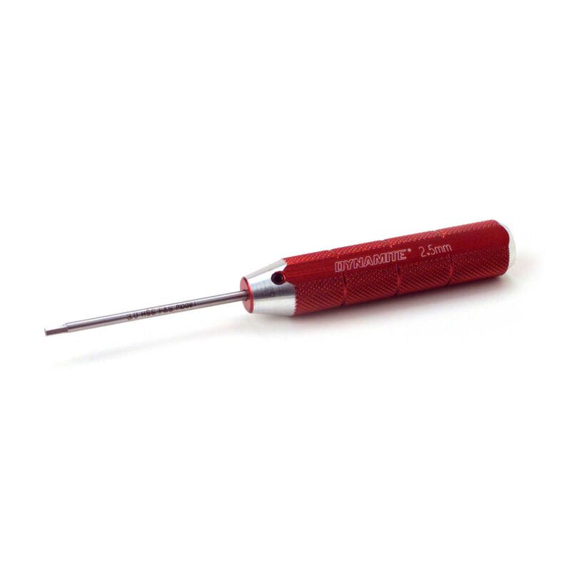 Dynamite Aluminium-Innensechskantschluessel 2_5mm_ rot - RC-Zubehoer