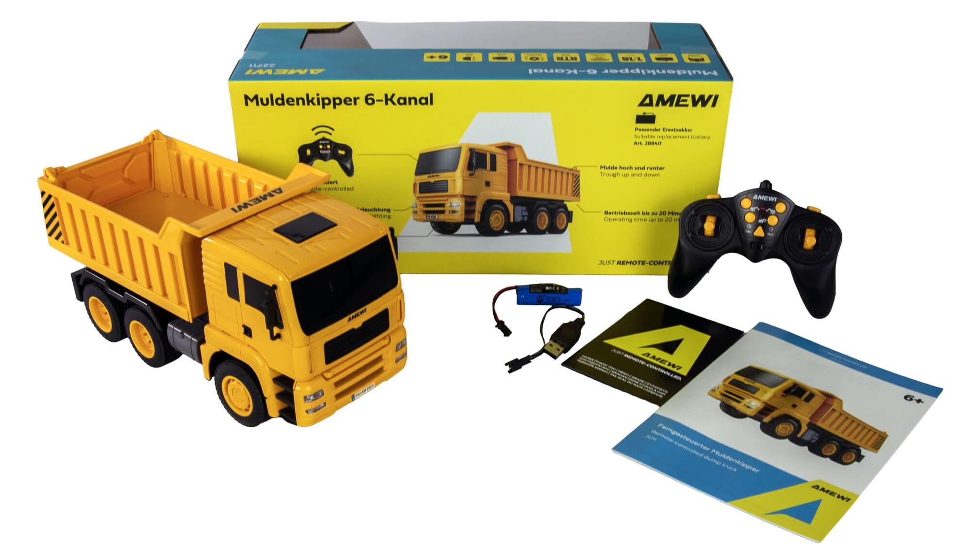 Amewi RC Muldenkipper 6-Kanal 1_18 RTR - Art_-Nr. 22711