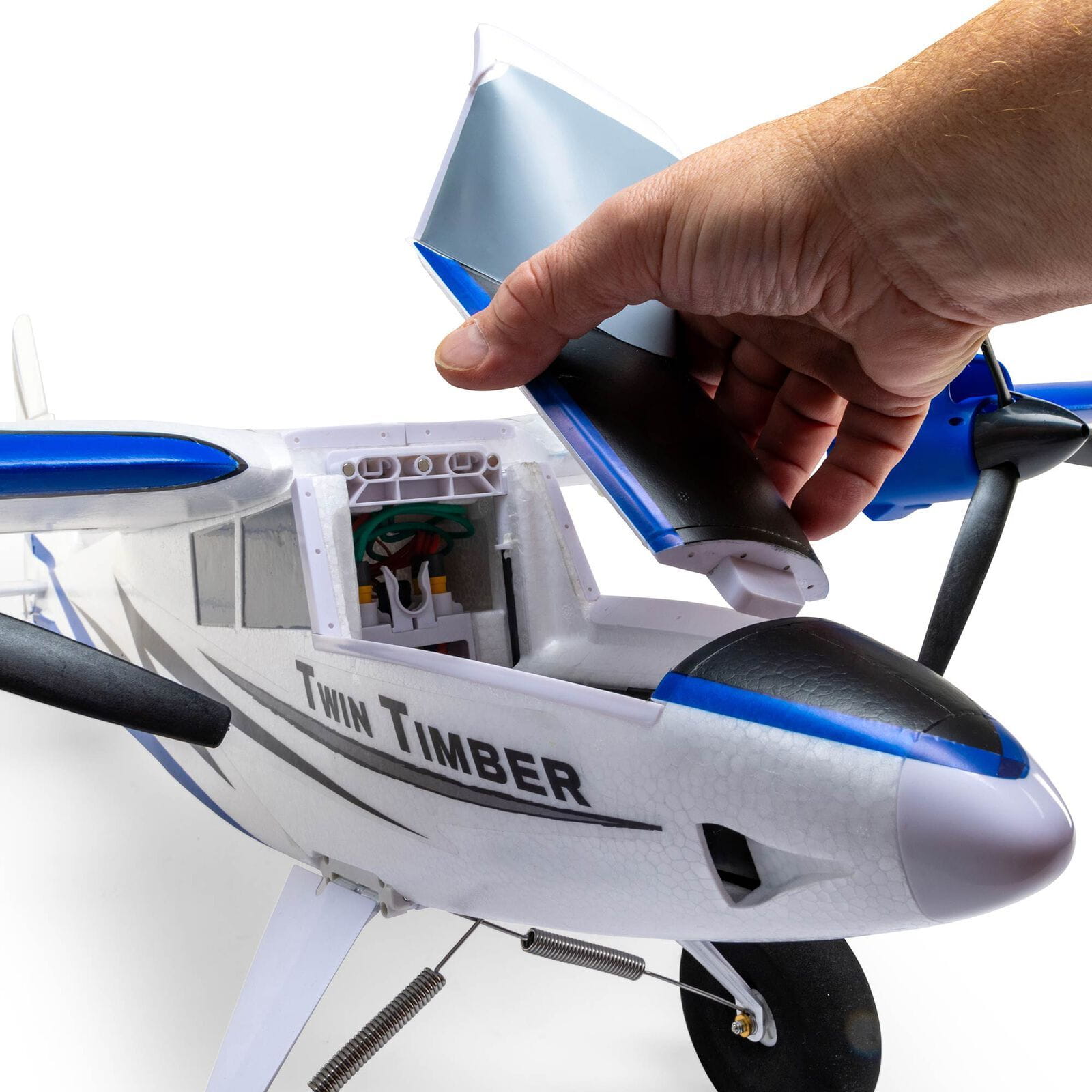 E-flite Twin Timber 1.6m RC Flugzeug BNF Basic