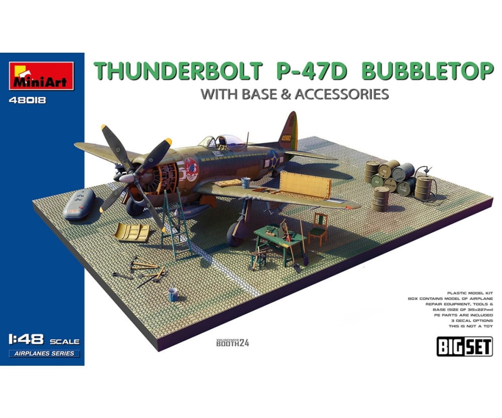 MiniArt-1-48-Diorama-Set-Thunderbolt-P-47D-Bubbl MiniArt 1_48 Diorama Set Thunderbolt P-47D Bubbl. - RC-Zubehoer