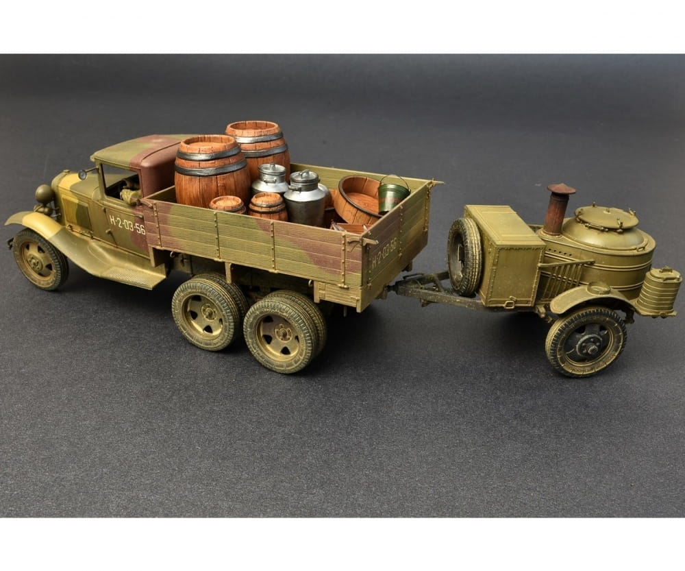 Plastikmodellbau von Miniart 1-35 sov 2to lkw aaa m feldkueche