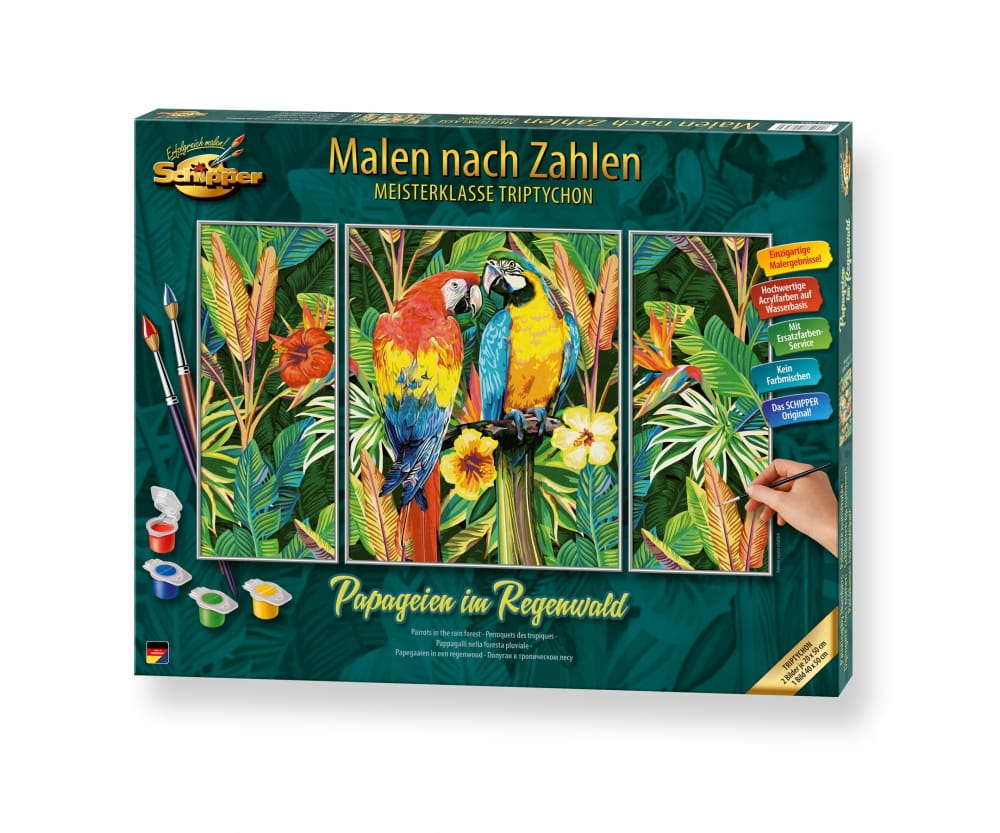 Schipper Malen nach Zahlen Papageien im Regenwald (Tripty) Schipper Malen nach Zahlen Papageien im Regenwald (Tripty)