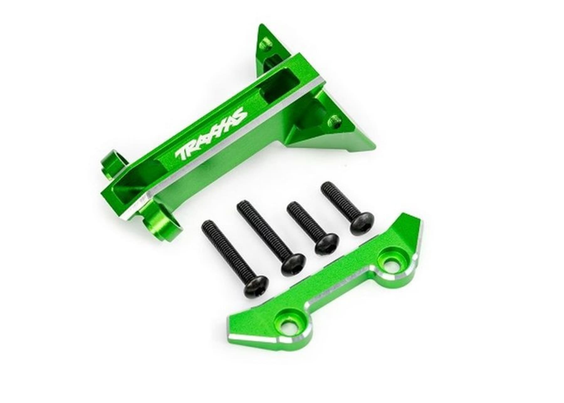 Alu gruen Daempfer-Bruecken Befestigung vorn fuer Jato 4x4 fuer RC Modelle