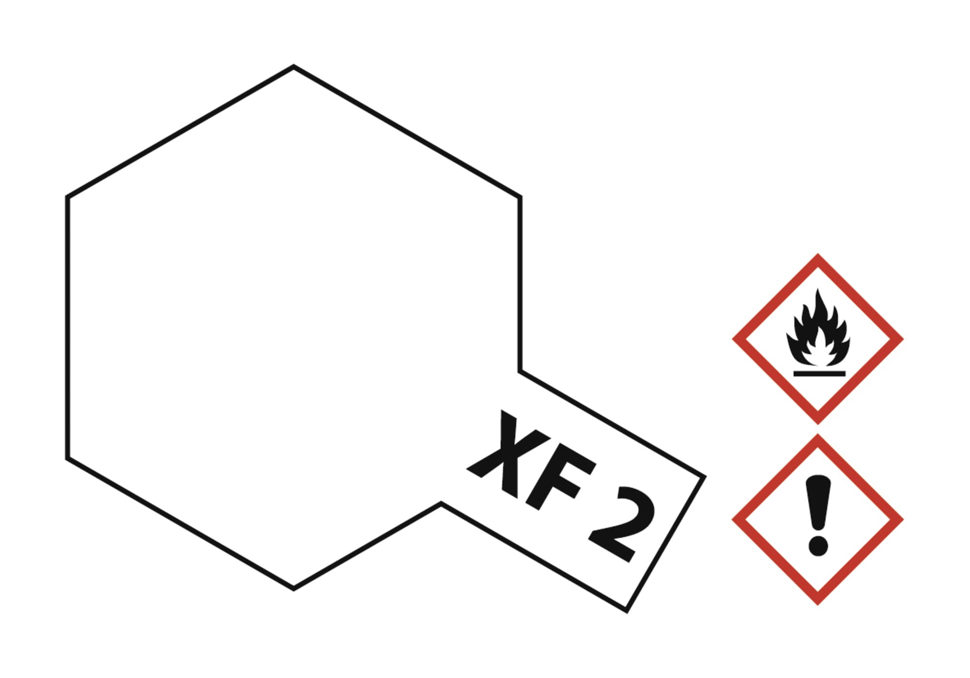 Tamiya Acrylfarbe XF2, XF-2 Weiss matt 23ml